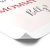 Apple of Our Eye How Big is Mommy's Belly sign ポスター (角)