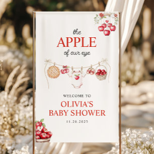 Apple of Our Eye Orchard秋ベビーシャワーへようこそ 横断幕
