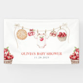 Apple of Our Eye Orchard秋ベビーシャワーへようこそ 横断幕 (横)