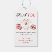 Apple of Our Eye Orchard Harvest Baby Showerの特典 ギフトタグ (正面)