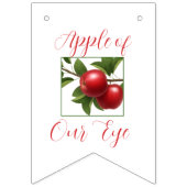 Apple of Our Eye Photoハッピーバースデーバナー バンティングフラッグ (第1の旗)