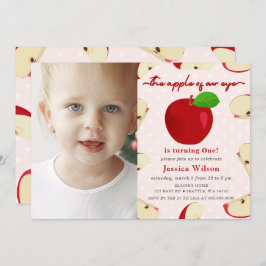 Apple of Our Eye Photo First誕生日 招待状