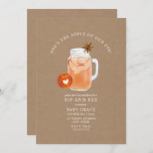 Apple Of Our Eye SipとSee Cider Cardstock 招待状 (正面/裏面)