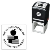 Apple on Books "From the library of"名前モノグラム セルフインキングスタンプ (インサイチュ)