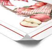 Apple Orchard赤ちゃんシャワーカード&ギフトサイン ポスター (角)