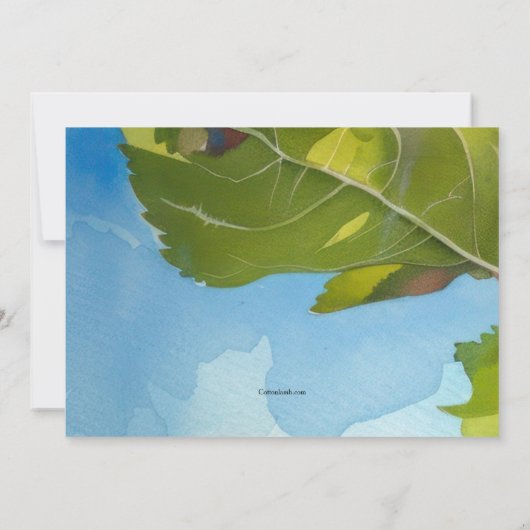 Apple Orchard 招待状 (裏面)