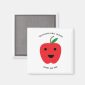 Apple Orchard Cute Family Personalize マグネット (正面/裏面)
