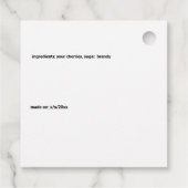 Apple Pals Cartoon Cider Pieおもしろいと続く フェイバータグ (裏面)