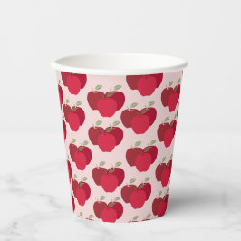 Apple Pattern 8oz紙カップ（蓋なし）イベント 紙コップ