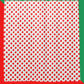 Apple Pattern Red Fruit シャワーカーテン