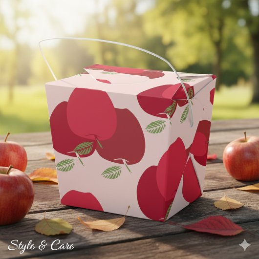 Apple Pattern Take Out Favorites Box forパーティー・ギフト フェイバーボックス