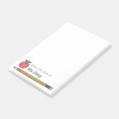 Apple Pencilパーソナライズされた先生のPost-itノート ポストイット (アングル)