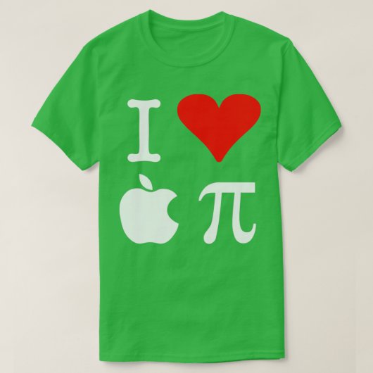 Apple Piが大好き Tシャツ (デザイン正面)