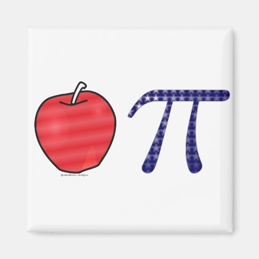 Apple Piと同じくらいアメリカの マグネット (正面)
