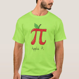 Apple Piのかわいい数学Pi日の人のTシャツ Tシャツ