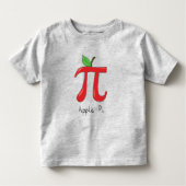 Apple Piのかわいい数学Pi日の子供の幼児のTシャツ トドラーTシャツ (正面)