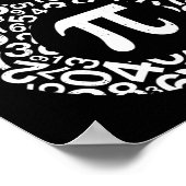 Apple Pi代数サイン数学おもしろいPi日ギフト ポスター (角)