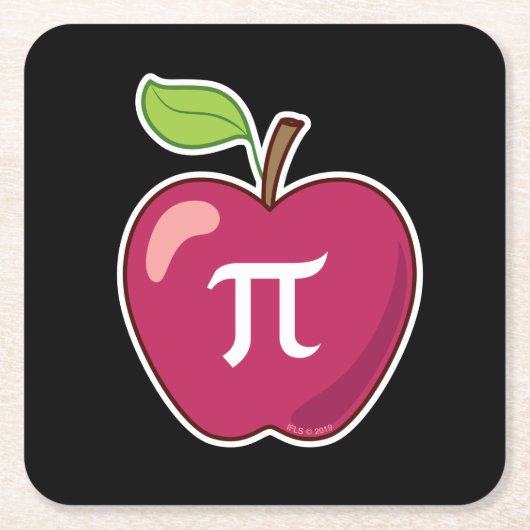 Apple Pi スクエアペーパーコースター (正面)