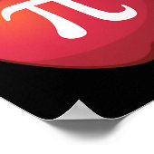 Apple Pi – 数学愛好家の数学先生Pi Day ポスター (角)