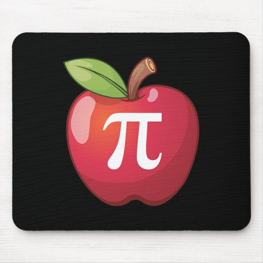 Apple Pi – 数学愛好家の数学先生Pi Day マウスパッド (正面)