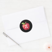 Apple Pi – 数学愛好家の数学先生Pi Day ラウンドシール (封筒)