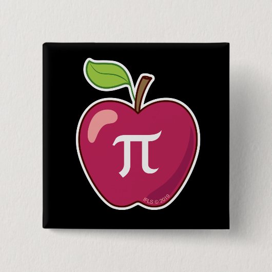 Apple Pi 缶バッジ (正面)