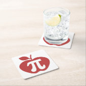 Apple Pi 3.14数式Pi日 スクエアペーパーコースター (インサイチュ)