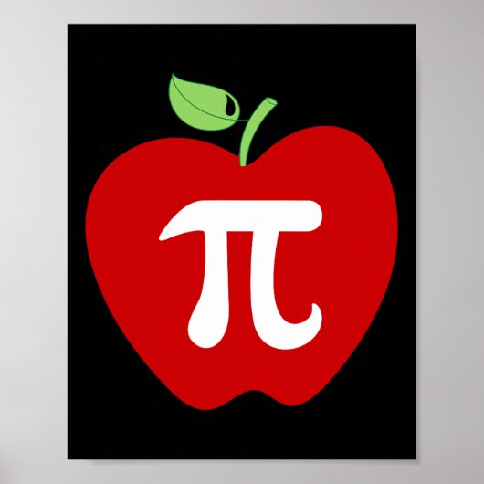 Apple Pi Apple Pie食べ物愛好家Math先生学生 ポスター (正面)