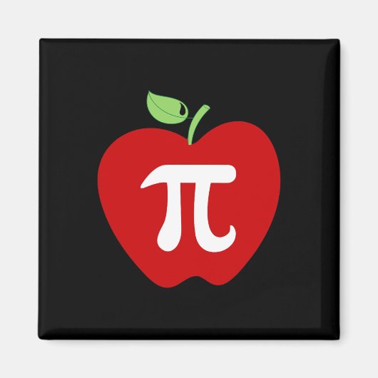Apple Pi Apple Pie食べ物愛好家Math先生学生 マグネット (正面)