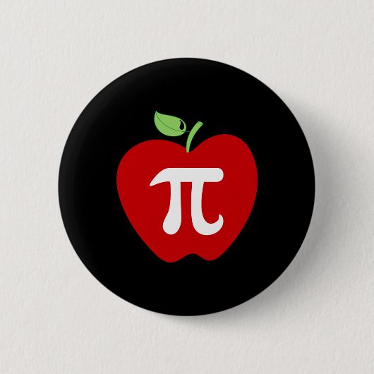 Apple Pi Apple Pie食べ物愛好家Math先生学生 缶バッジ (正面)