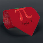 Apple Pi Cute Math Teacher Pi Day Men's Tie ネクタイ<br><div class="desc">Our Apple Pi design makes a great gift on this men's tie for a math lover or math teacher on your list!  Mathematicians,  teachers and fruit lovers will love it!</div>