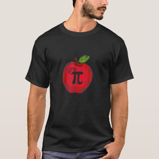 Apple Pi Day数学愛好家先生学生3.14 Apple Tシャツ (正面)