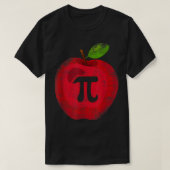 Apple Pi Day数学愛好家先生学生3.14 Apple Tシャツ (デザイン正面)