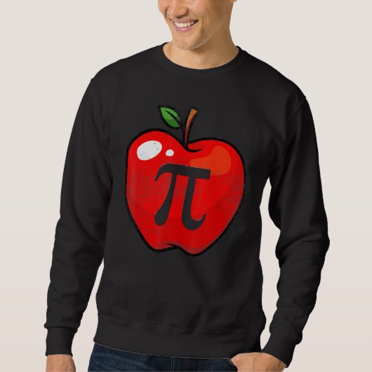 Apple Pi Day Math Lover先生学生3 14 Apple スウェットシャツ (正面)