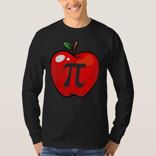 Apple Pi Day Math Lover先生学生3 14 Apple Tシャツ (正面)
