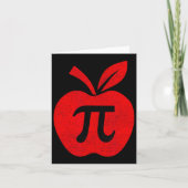 Apple Pi Day Tee Math先生Pi Math Kids カード (正面)