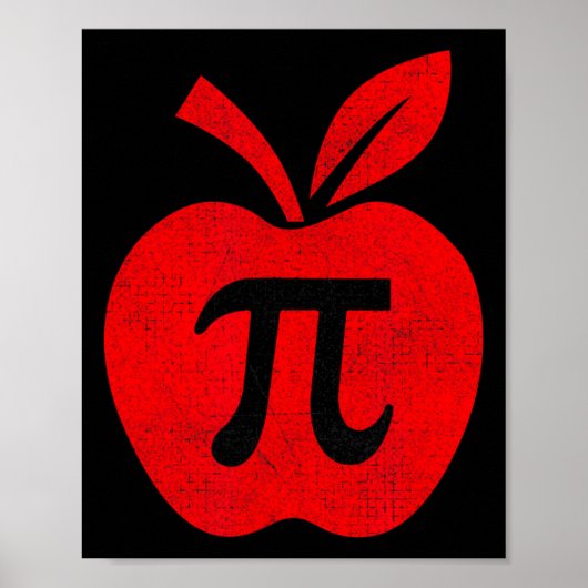 Apple Pi Day Tee Math先生Pi Math Kids ポスター (正面)