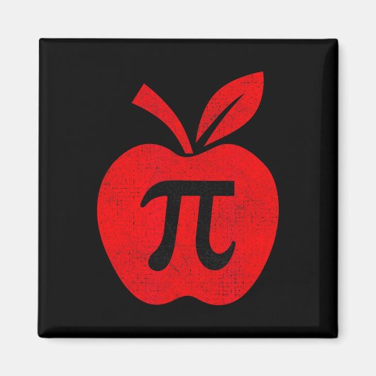 Apple Pi Day Tee Math先生Pi Math Kids マグネット (正面)