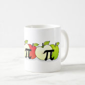 Apple Pi Mug (Tricolor)数学先生 コーヒーマグカップ (正面右)