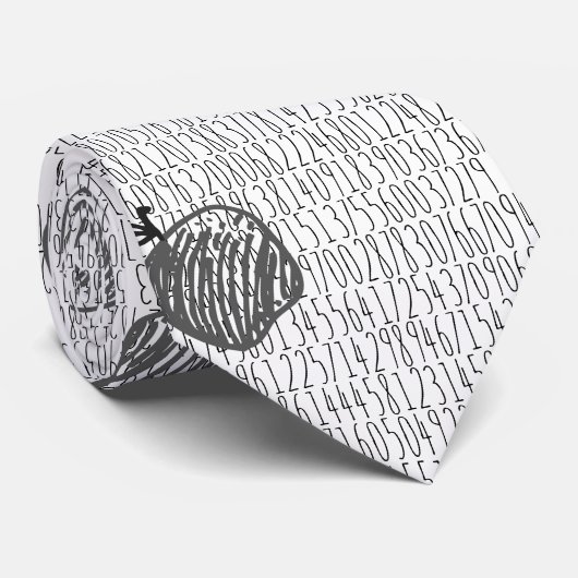 Apple Pi Numbers Math先生Tie ネクタイ (ロール)