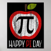 Apple Pi Shirt Math ポスター (正面)