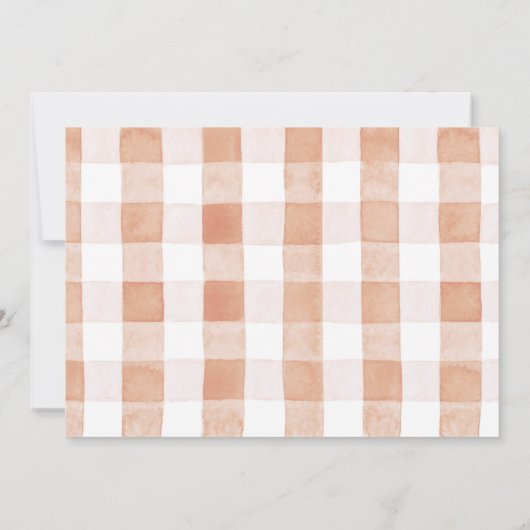 Apple Picking Basket & Apple Tree誕生日写真 招待状 (裏面)