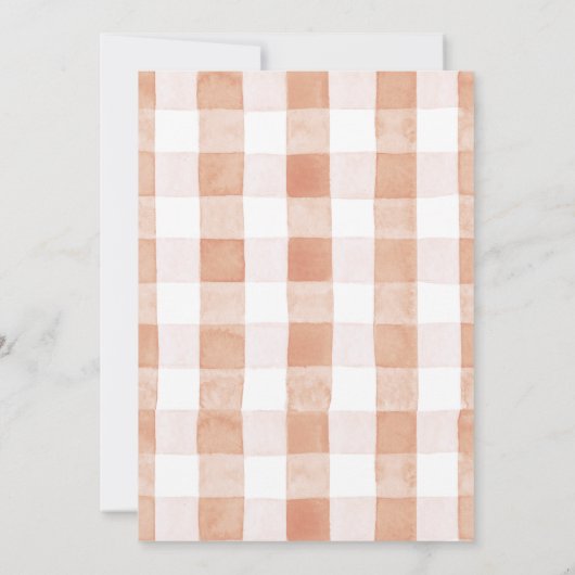 Apple Picking Basket & Apple Tree誕生日 招待状 (裏面)