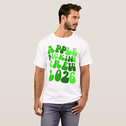 Apple Picking Crew 2026 Orchard Apple Picking Crew Tシャツ (正面フル)