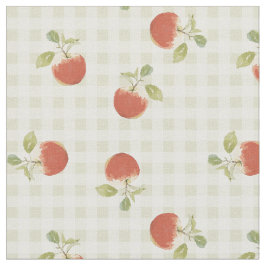 Apple picnic gingham fall print ファブリック