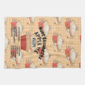 APPLE PIEレシピのパーソナライズ キッチンタオル (横)