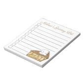Apple Pie a La Modeの食料品パーソナライズされたリスト ノートパッド (回転)