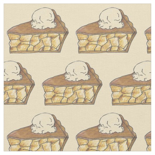 Apple Pie a la Modeスライスベーキングデザートグルメ ファブリック (クローズアップ)