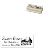 Apple Pie a la Modeフルーツデザートスライスのアドレス ラバースタンプ (押印)