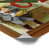 Apple Pie Alphabet 19th Century Illustration Art ポスター (角)